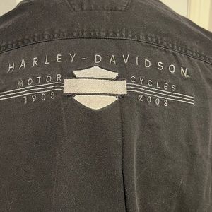 Genuine Harley-Davidson 100th Anniversary Long Sleeve Button Up Shirt XL